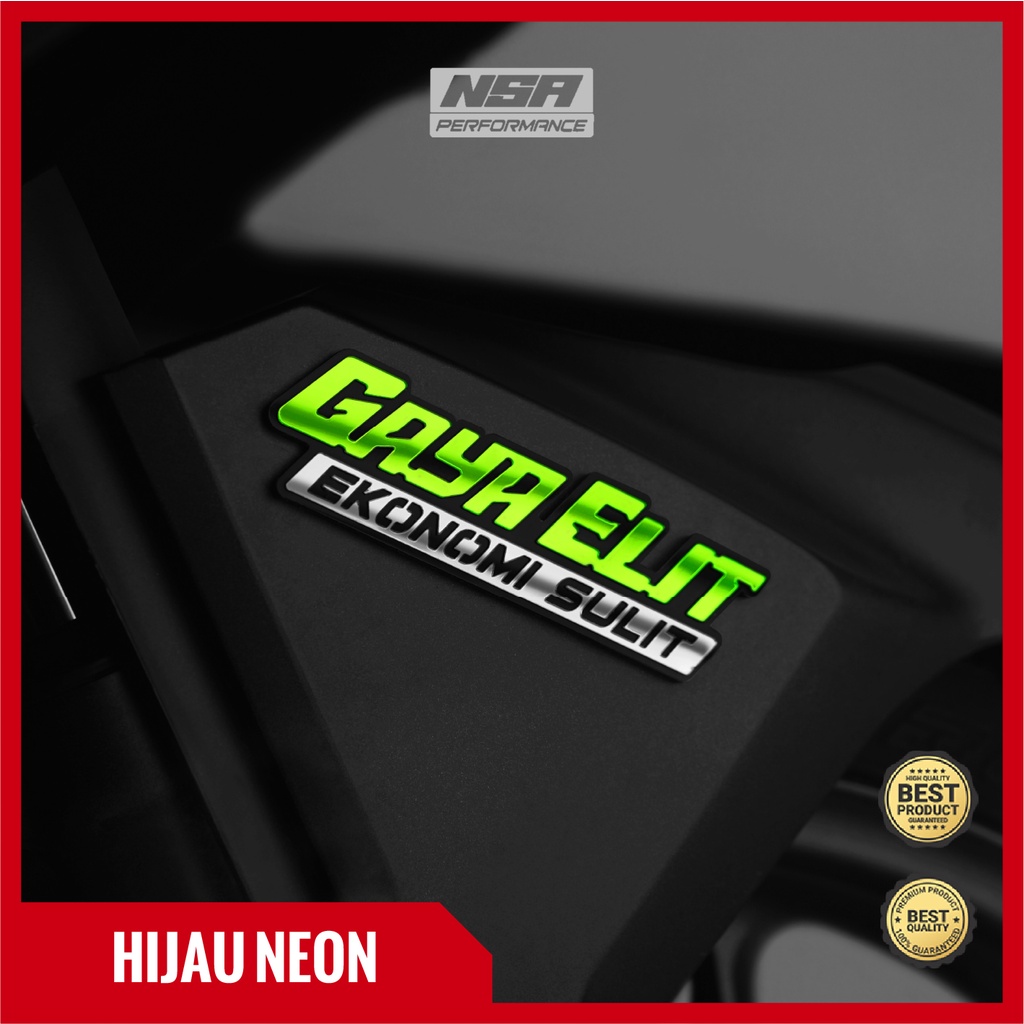 NSA EMBLEM GAYA ELIT EKONOMI SULIT YANG LAGI VIRAL BUKAN STICKER ATAU STIKER GAYA ELIT EKONOMI SULIT STIKER CUTTING GAYA ELIT EKONOMI SULIT AKSESORIS MOTOR BEAT VARI NMAX KEREN VARIASI MOTOR RACING EMBLEM GAYA ELIT EKONOMI SULIT - foto 8