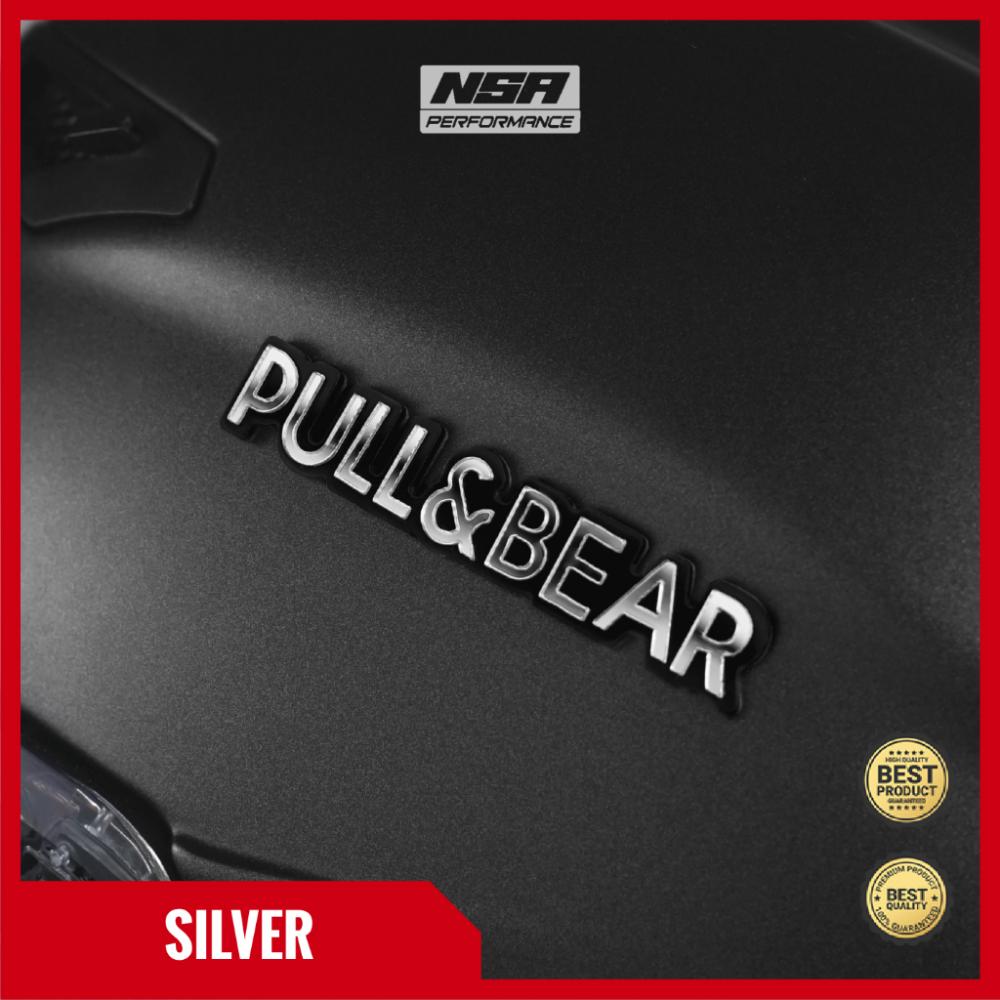 NSA 1PCS EMBLEM MOTOR PULL & BEAR TIMBUL 3D STICKER HELM EMBLEM HELM STIKER HELM FULLFACE HALFACE PULL & BEAR EMBLEM MOTOR PULL AND BEAR - foto 4
