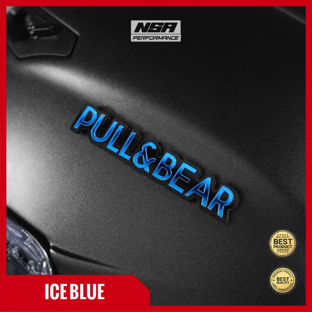 NSA 1PCS EMBLEM MOTOR PULL & BEAR TIMBUL 3D STICKER HELM EMBLEM HELM STIKER HELM FULLFACE HALFACE PULL & BEAR EMBLEM MOTOR PULL AND BEAR - foto 7