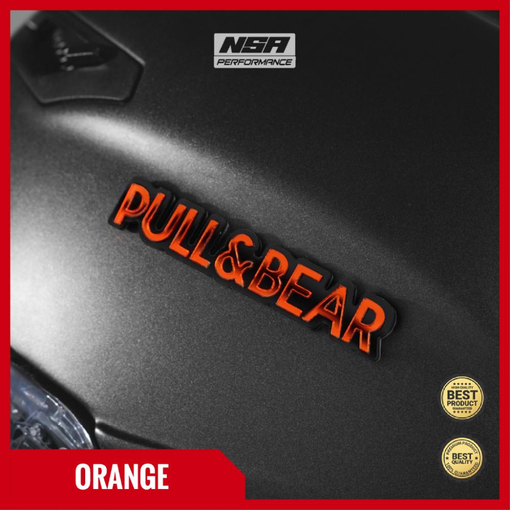NSA 1PCS EMBLEM MOTOR PULL & BEAR TIMBUL 3D STICKER HELM EMBLEM HELM STIKER HELM FULLFACE HALFACE PULL & BEAR EMBLEM MOTOR PULL AND BEAR - foto 8