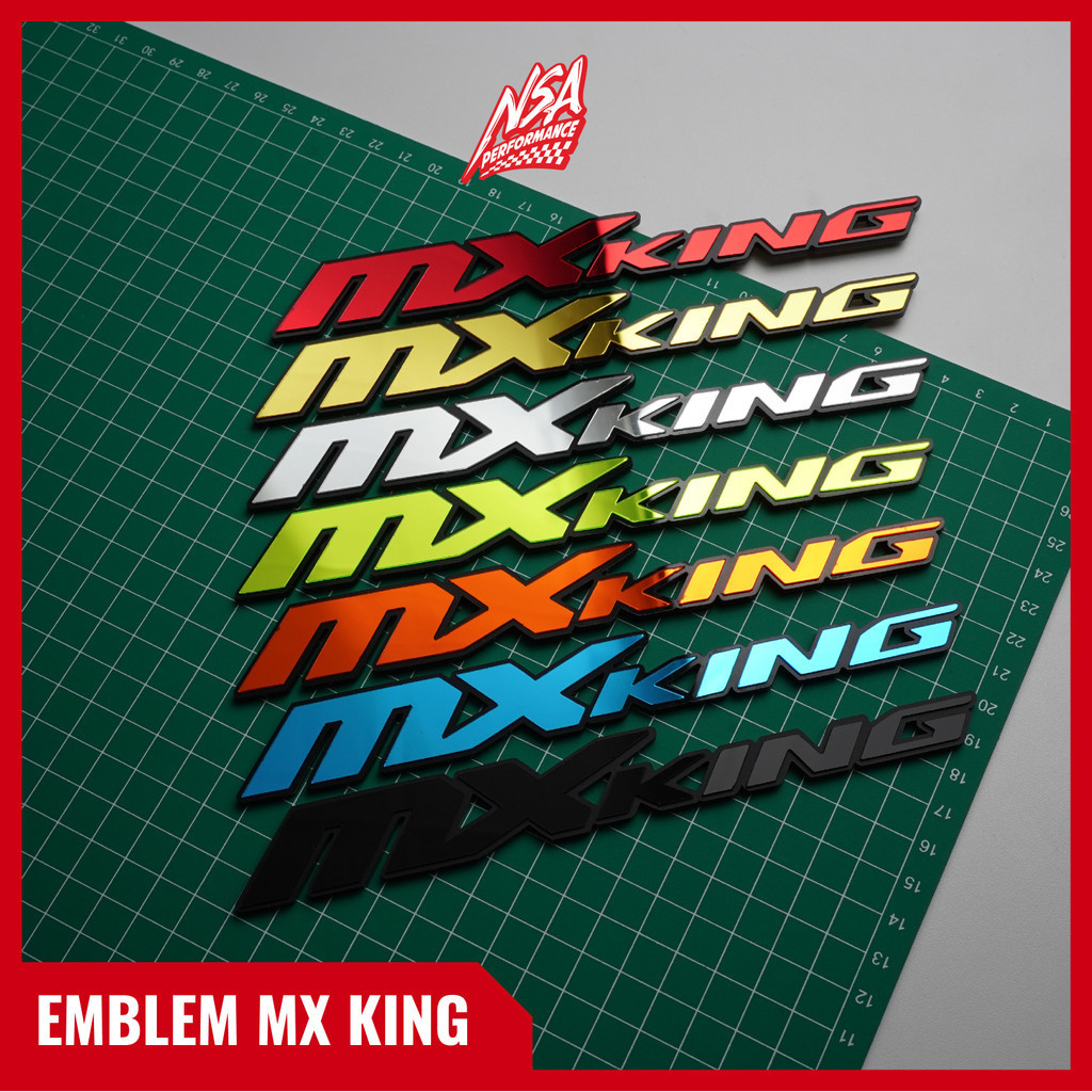 NSA 2PCS EMBLEM MX KING TIMBUL BUKAN STIKER - foto 5