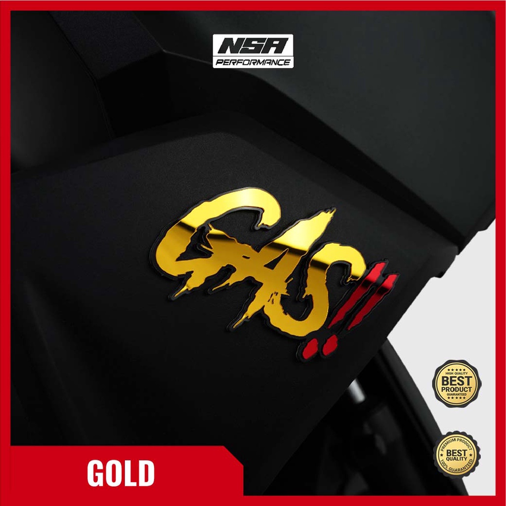NSA Emblem Motor GAS stiker Racing Timbul 3D - foto 5