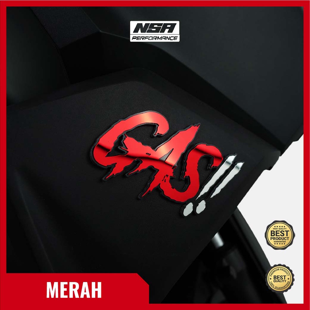 NSA Emblem Motor GAS stiker Racing Timbul 3D - foto 6