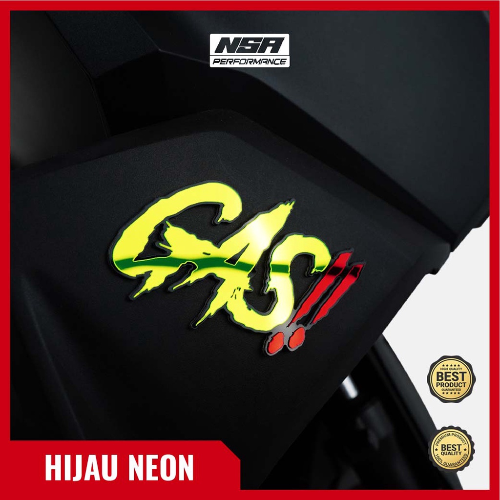 NSA Emblem Motor GAS stiker Racing Timbul 3D - foto 9