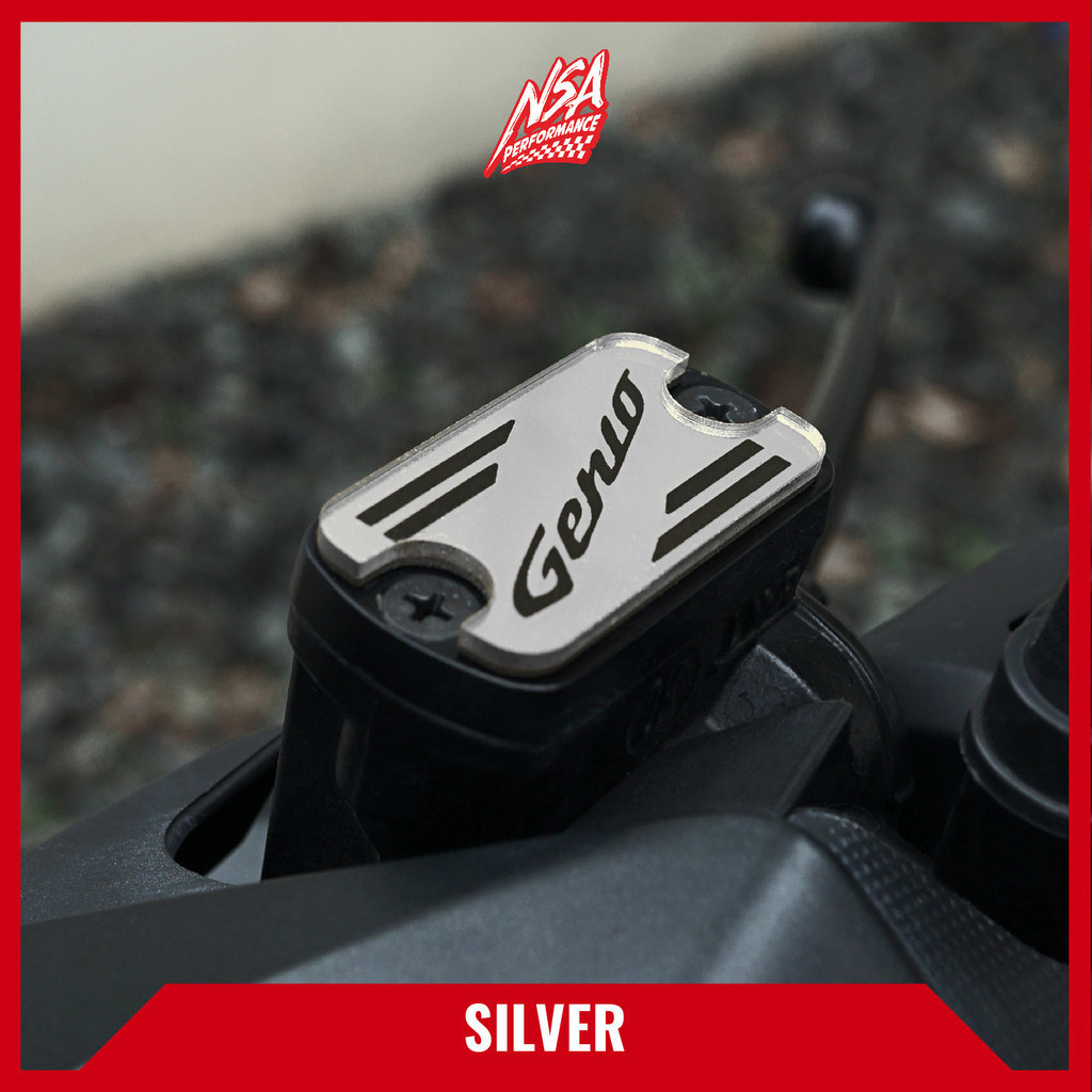 NSA EMBLEM BRAKE REM AKRILIK GOLD & SILVER MOTOR GENIO - foto 7