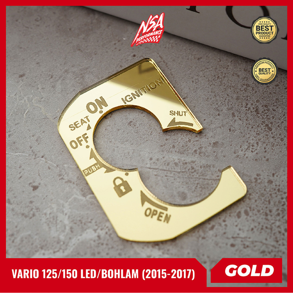 NSA EMBLEM COVER KUNCI AKRILIK GOLD & SILVER - foto 4