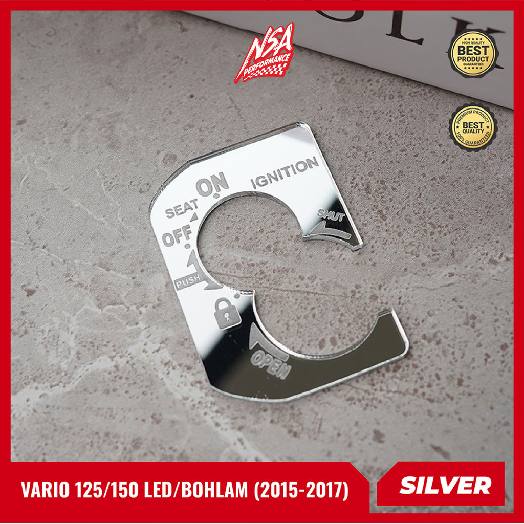 NSA EMBLEM COVER KUNCI AKRILIK GOLD & SILVER - foto 5