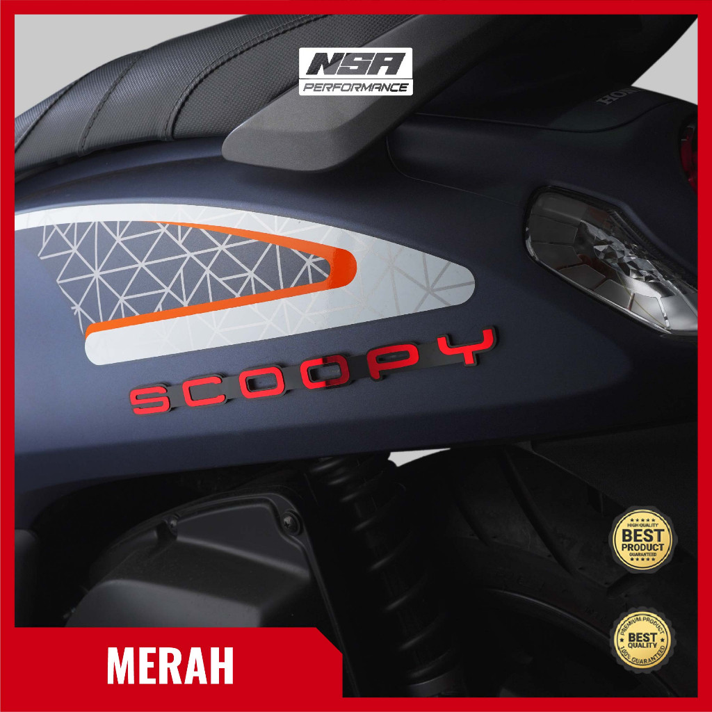 NSA Emblem SCOOPY 2PCS untuk kiri dan kanan Logo Scoopy - foto 8