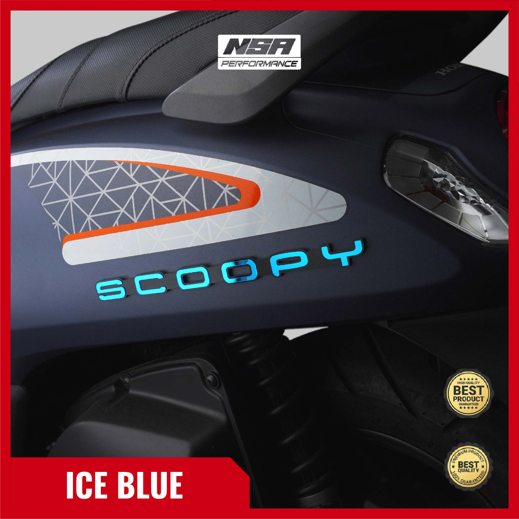 NSA Emblem SCOOPY 2PCS untuk kiri dan kanan Logo Scoopy - foto 9