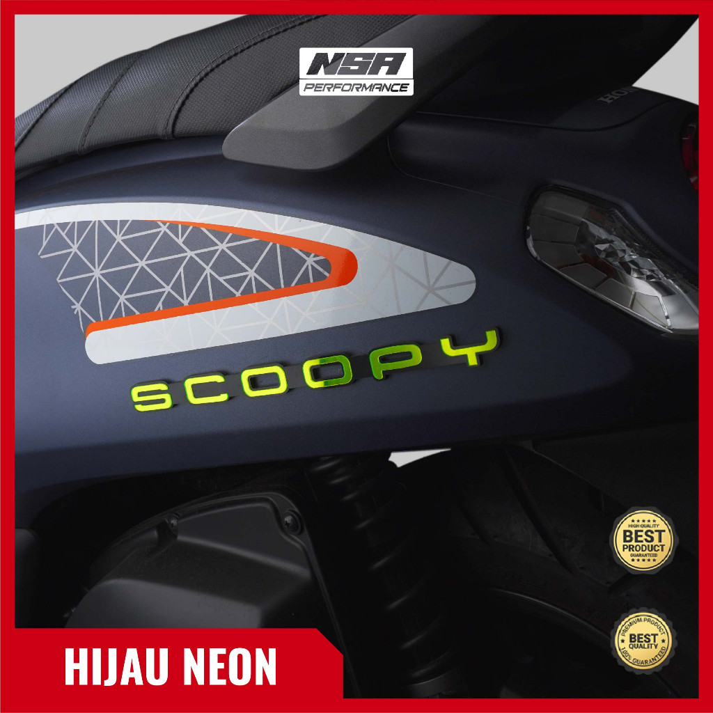 NSA Emblem SCOOPY 2PCS untuk kiri dan kanan Logo Scoopy - foto 10