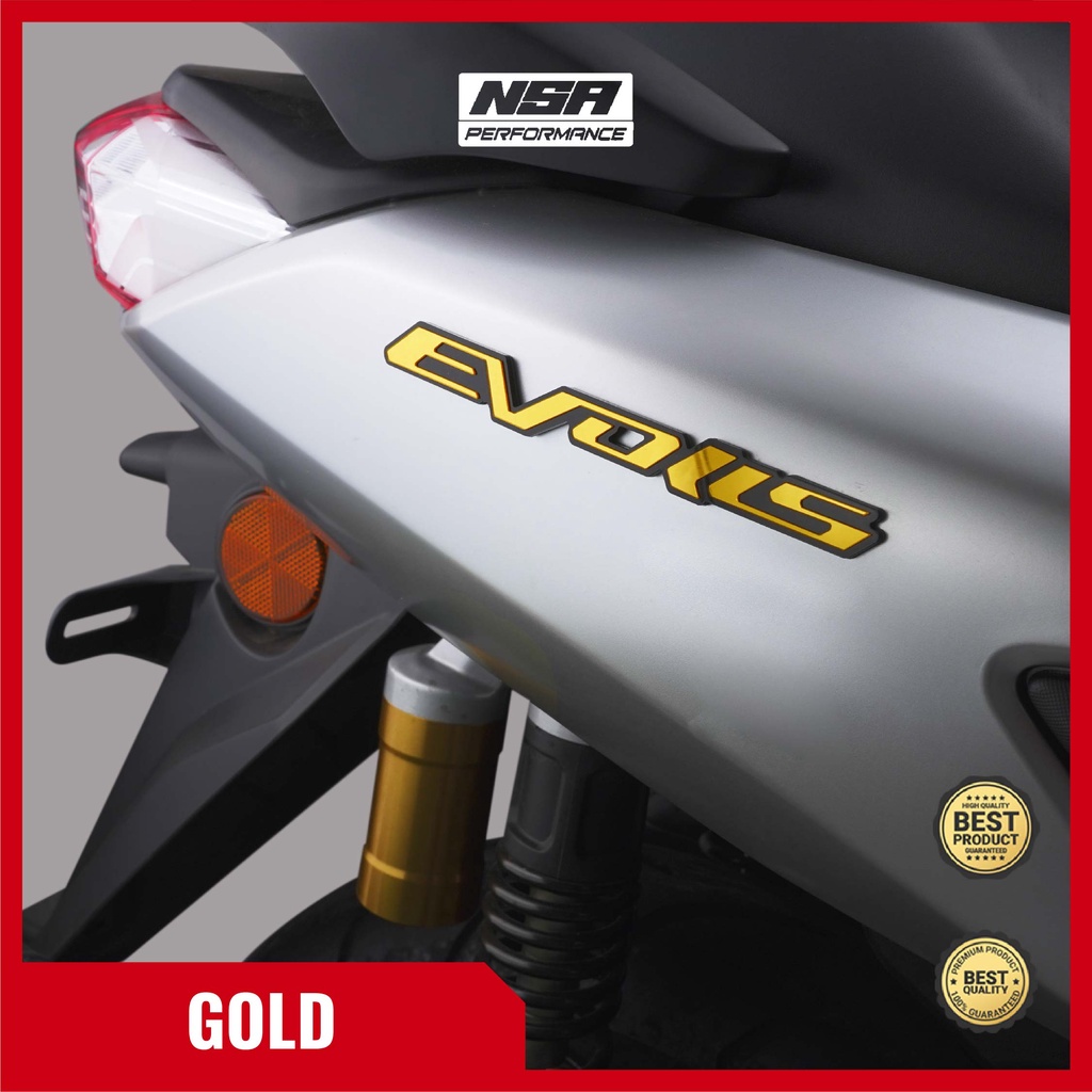 NSA Emblem Motor Evolis Stiker Motor Timbul 3D Motor NMAX XMAX AEROX - foto 5