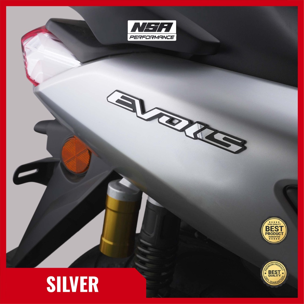 NSA Emblem Motor Evolis Stiker Motor Timbul 3D Motor NMAX XMAX AEROX - foto 6