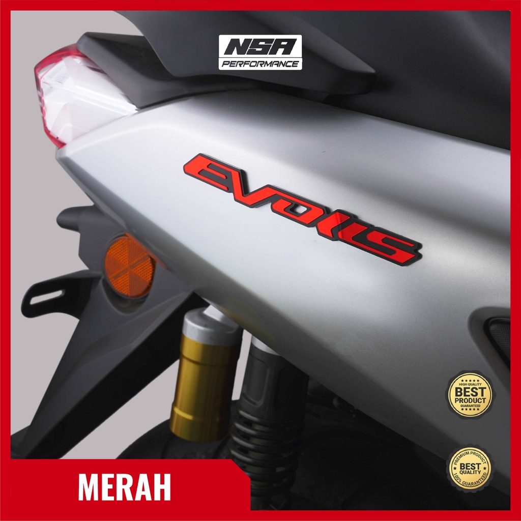 NSA Emblem Motor Evolis Stiker Motor Timbul 3D Motor NMAX XMAX AEROX - foto 7