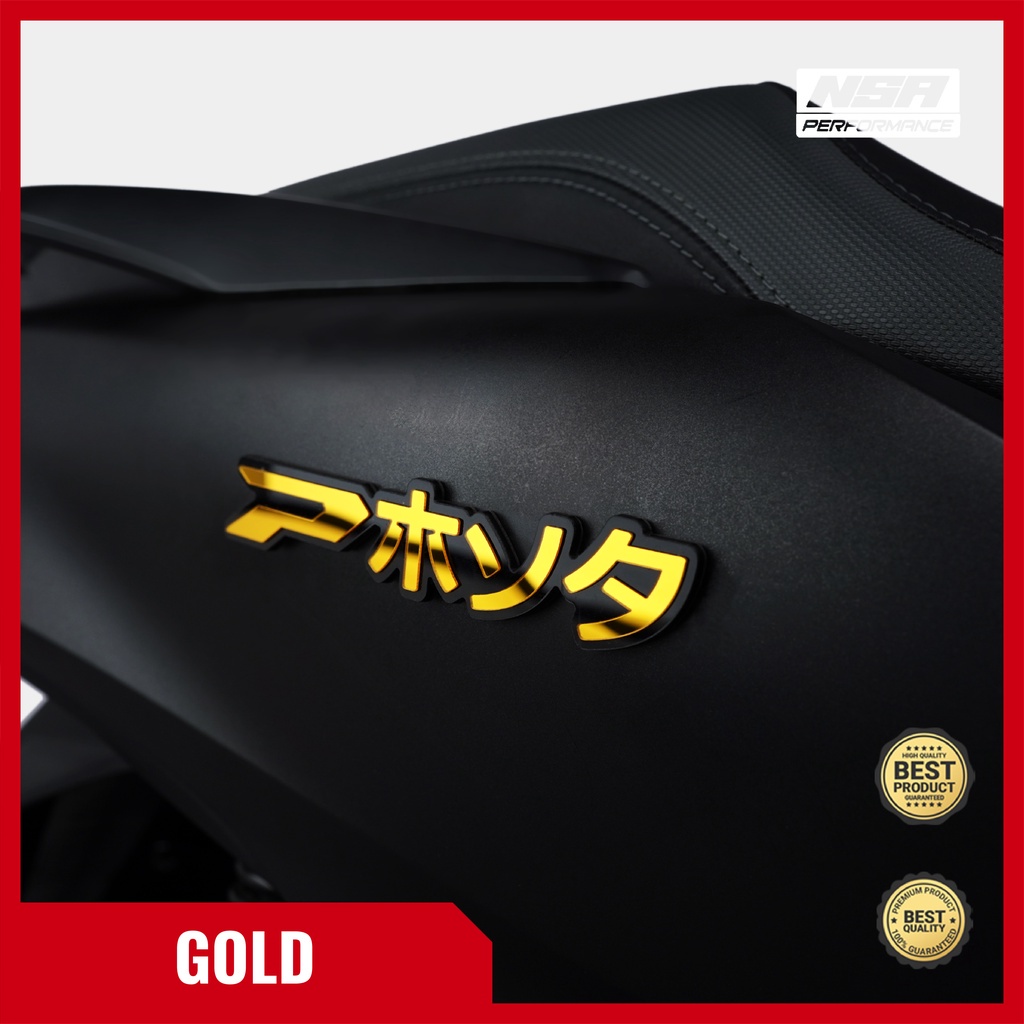 NSA Emblem PCX Japan 2pcs Stiker Timbul 3D - foto 6