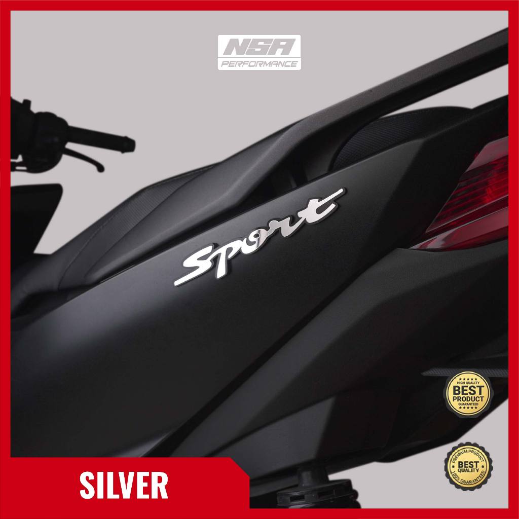 NSA Emblem Motor Tulisan Sport STIKER TIMBUL 3D - foto 6