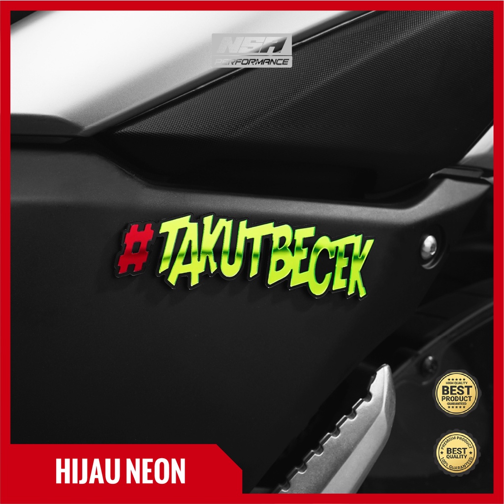 NSA 1PCS EMBLEM TAKUT BECEK LOGO - foto 8
