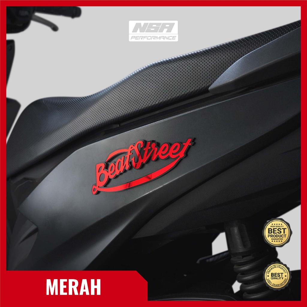 NSA 2PCS EMBLEM BEAT STREET STIKER TIMBUL 3D - foto 6