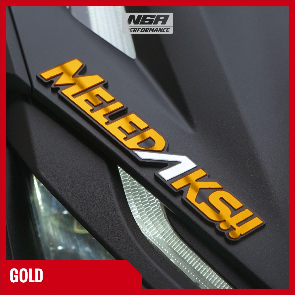 NSA Stiker Motor Meledaks Stiker Timbul 3D 1PCS - foto 5