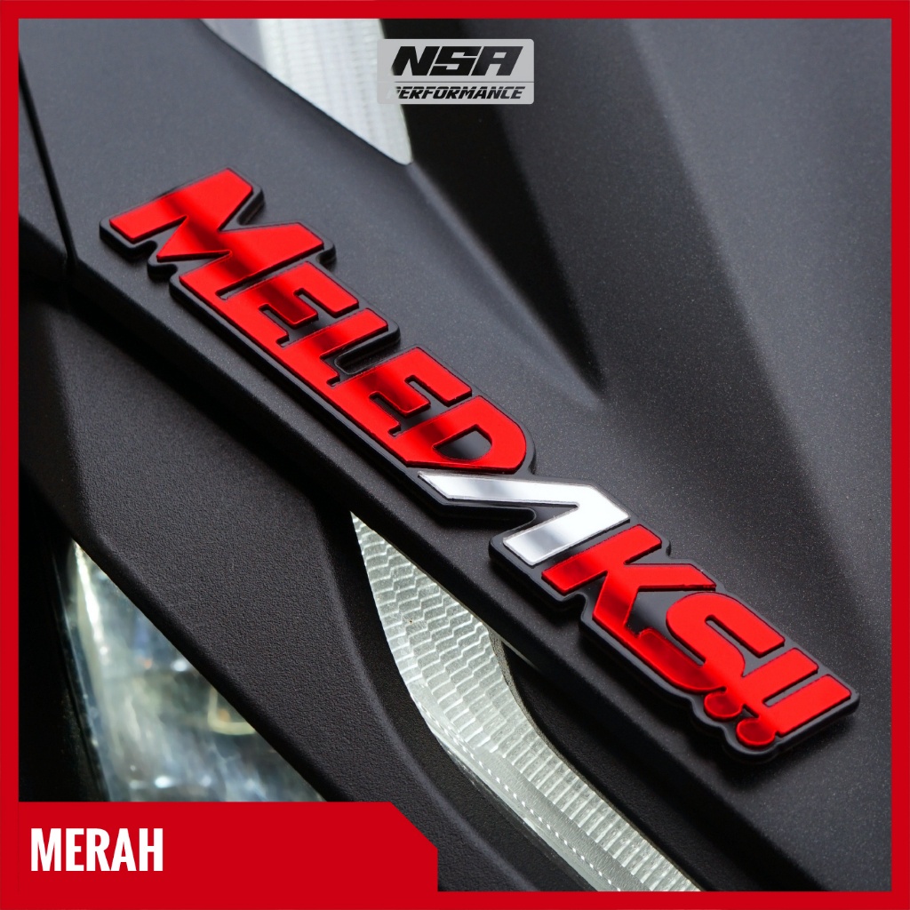 NSA Stiker Motor Meledaks Stiker Timbul 3D 1PCS - foto 7
