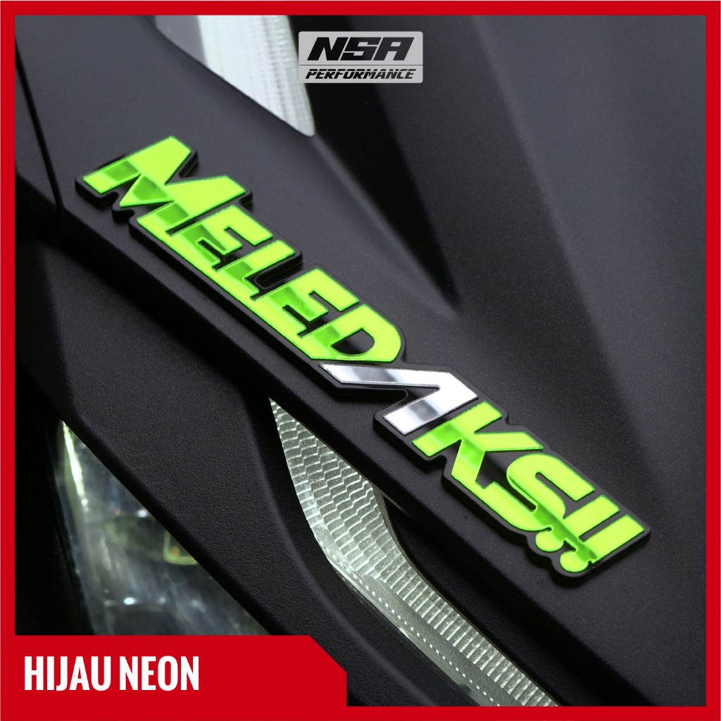 NSA Stiker Motor Meledaks Stiker Timbul 3D 1PCS - foto 8