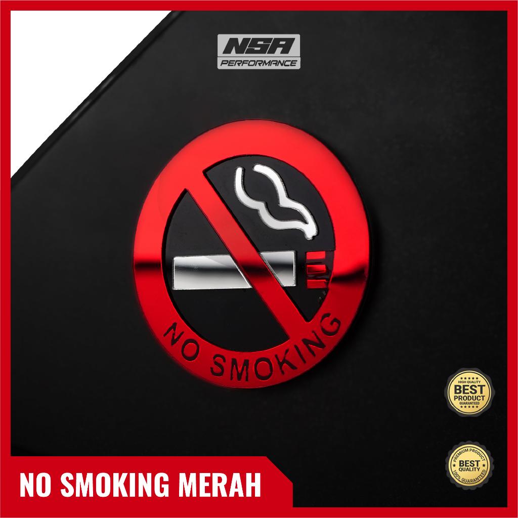 NSA 1PCS EMBLEM NO SMOKING DAN JAGA JARAK - foto 6