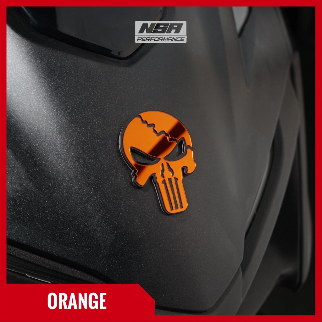 NSA Emblem Motor Skull Punisher Sticker timbul 3D - foto 10