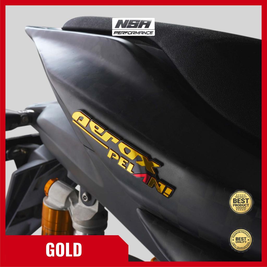 NSA 1PCS EMBLEM AEROX STIKER TIMBUL 3D - foto 5