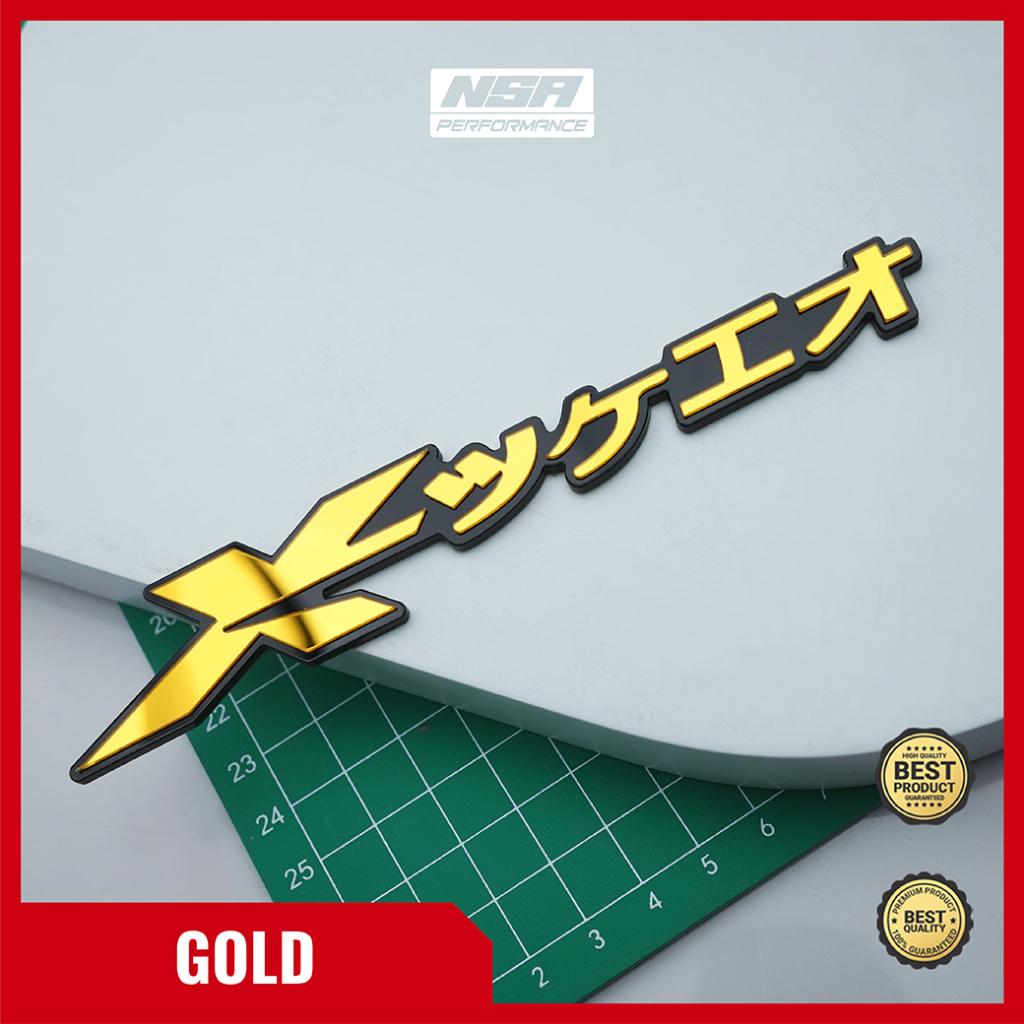 NSA 2 PCS EMBLEM XRIDE JAPAN STIKER TIMBUL 3D - foto 4