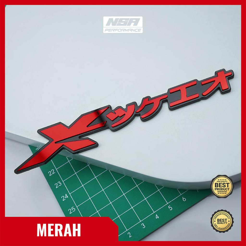 NSA 2 PCS EMBLEM XRIDE JAPAN STIKER TIMBUL 3D - foto 6