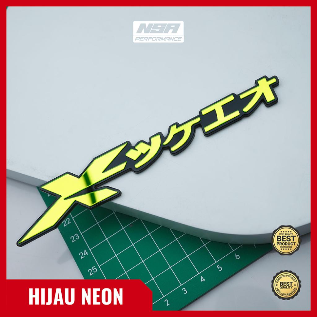 NSA 2 PCS EMBLEM XRIDE JAPAN STIKER TIMBUL 3D - foto 8