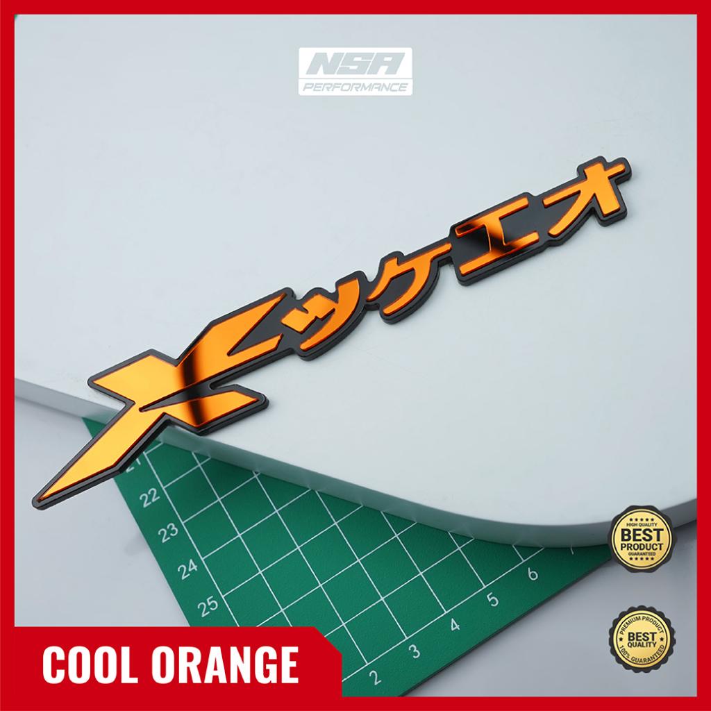 NSA 2 PCS EMBLEM XRIDE JAPAN STIKER TIMBUL 3D - foto 9