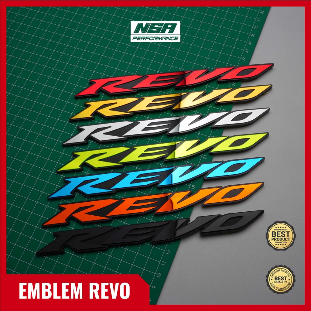 NSA 2PCS EMBLEM REVO STIKER TIMBUL 3D - foto 4