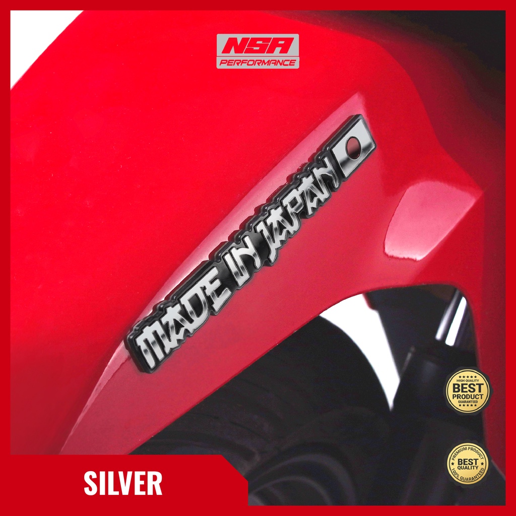 NSA 1PCS EMBLEM MADE IN JAPAN LOGO STIKER TIMBUL 3D - foto 5