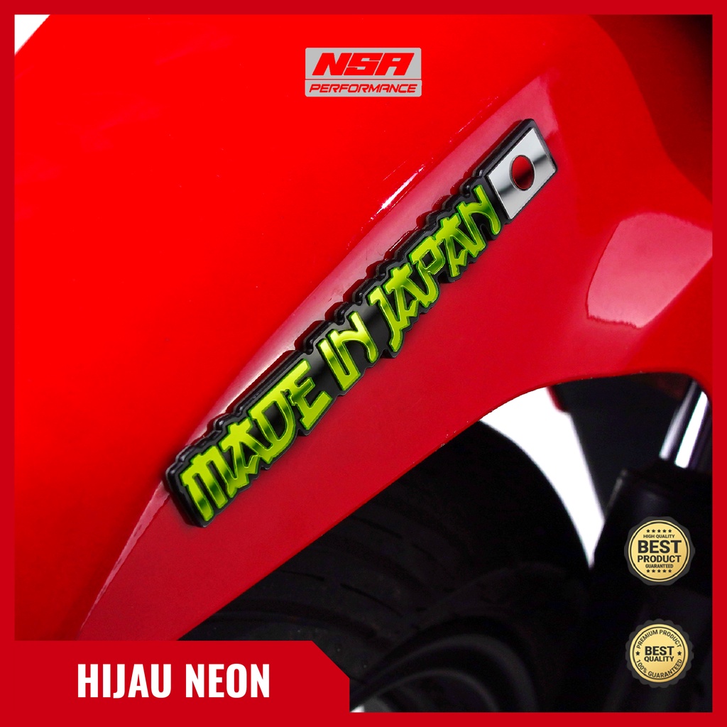 NSA 1PCS EMBLEM MADE IN JAPAN LOGO STIKER TIMBUL 3D - foto 8