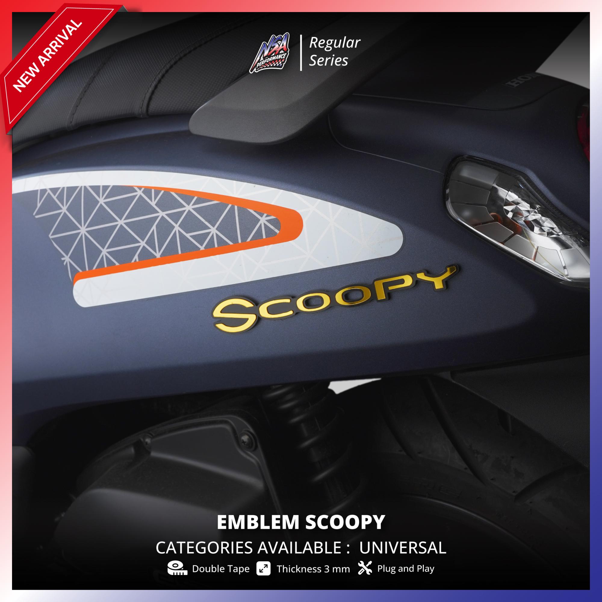 NSA EMBLEM SCOOPY 3D TIMBUL LOGO SCOOPY DONAT - foto 7