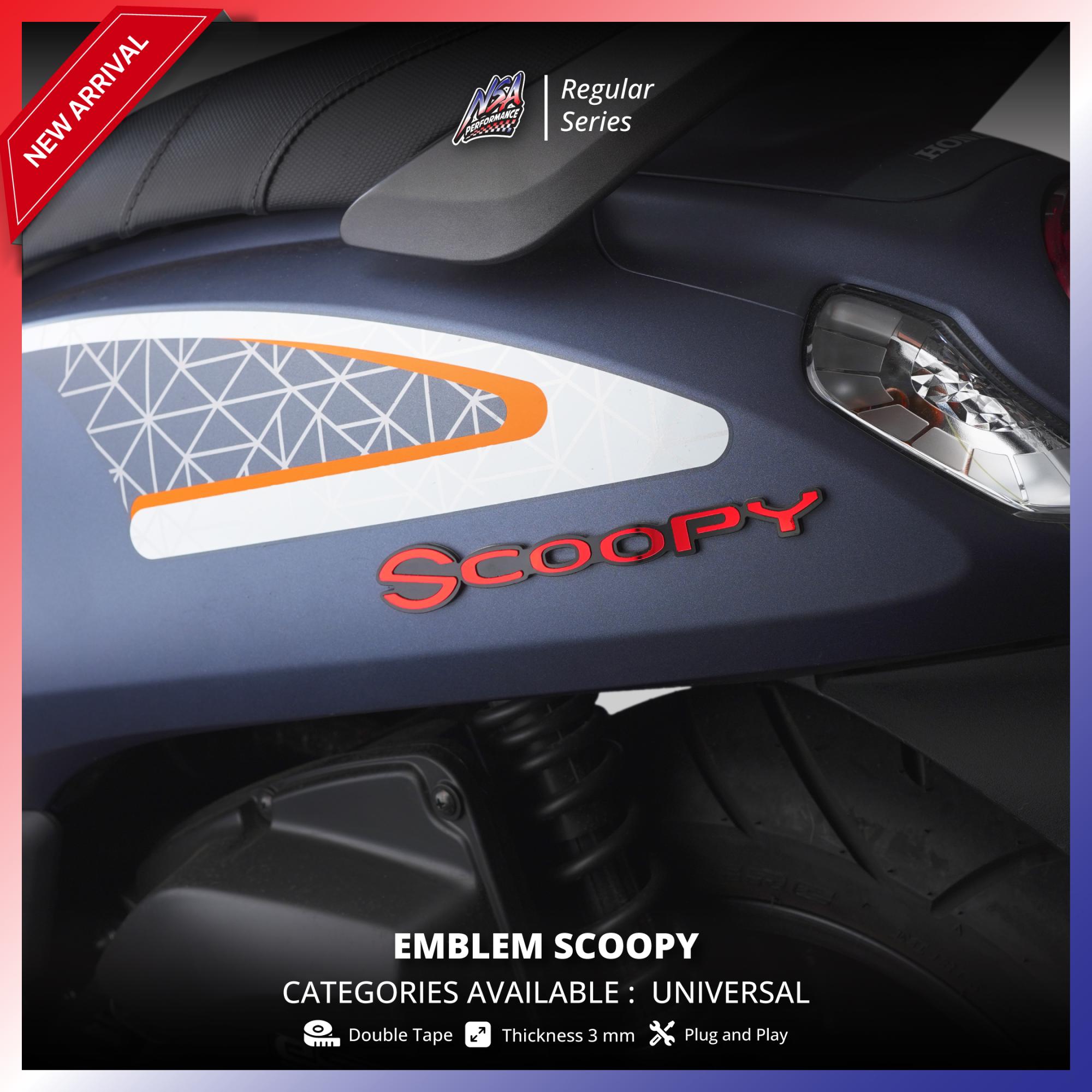 NSA EMBLEM SCOOPY 3D TIMBUL LOGO SCOOPY DONAT - foto 9