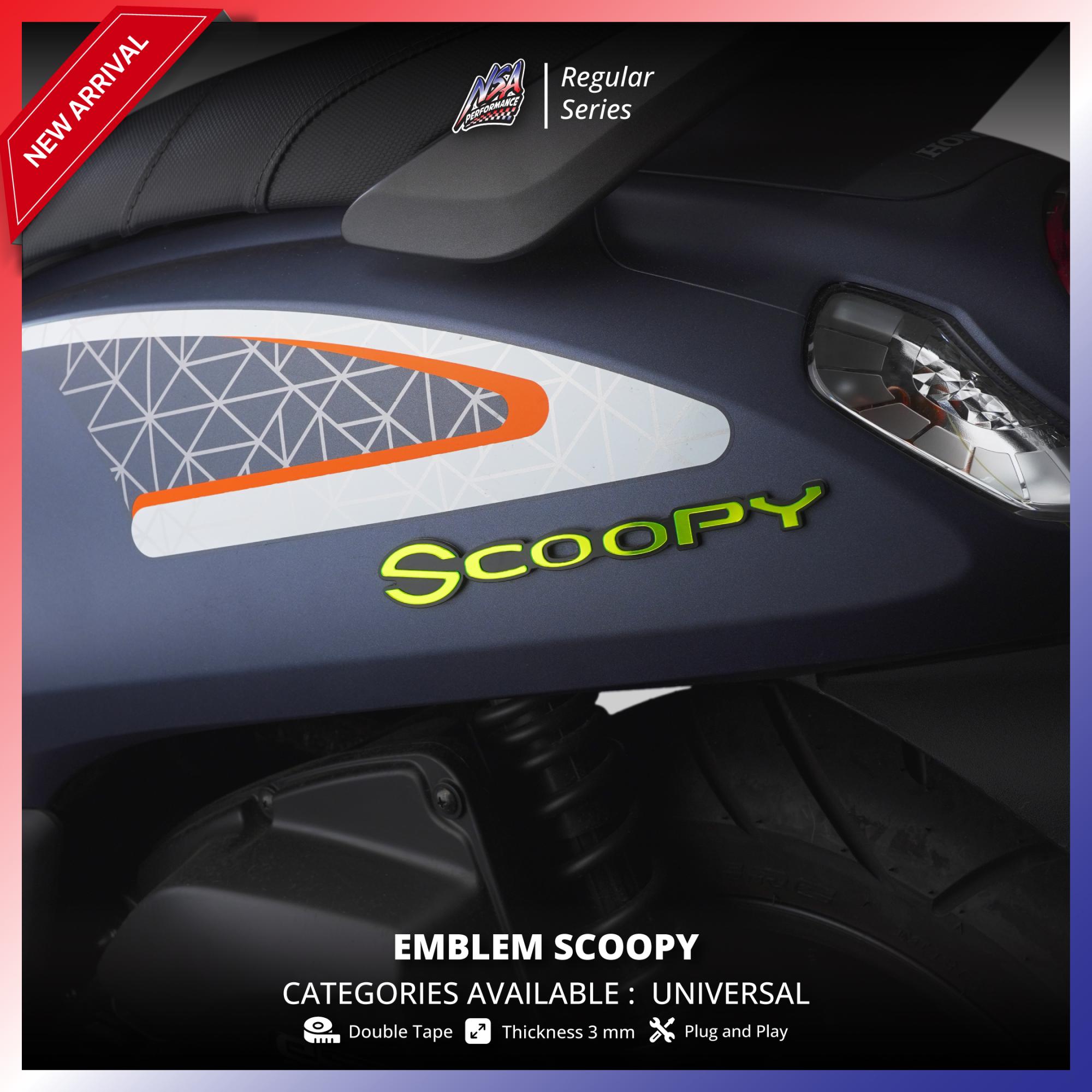 NSA EMBLEM SCOOPY 3D TIMBUL LOGO SCOOPY DONAT - foto 11
