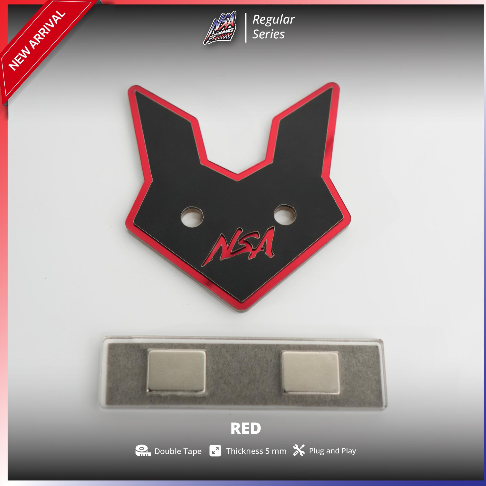 NSA DUDUKAN PLAT NOMOR MAGNET KELINCI AEROX NEW/OLD Aksesoris motor Yamaha Aerox NSA PERFORMANCE - foto 9