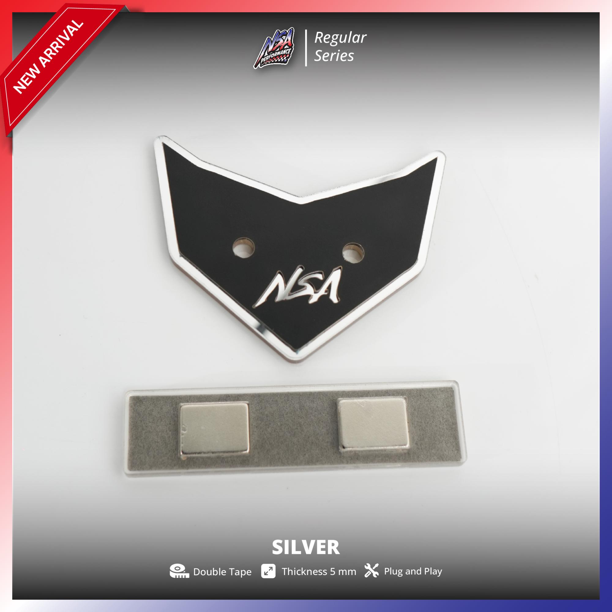 NSA DUDUKAN PLAT NOMOR MAGNET KELINCI AEROX NEW/OLD Aksesoris motor Yamaha Aerox NSA PERFORMANCE - foto 11