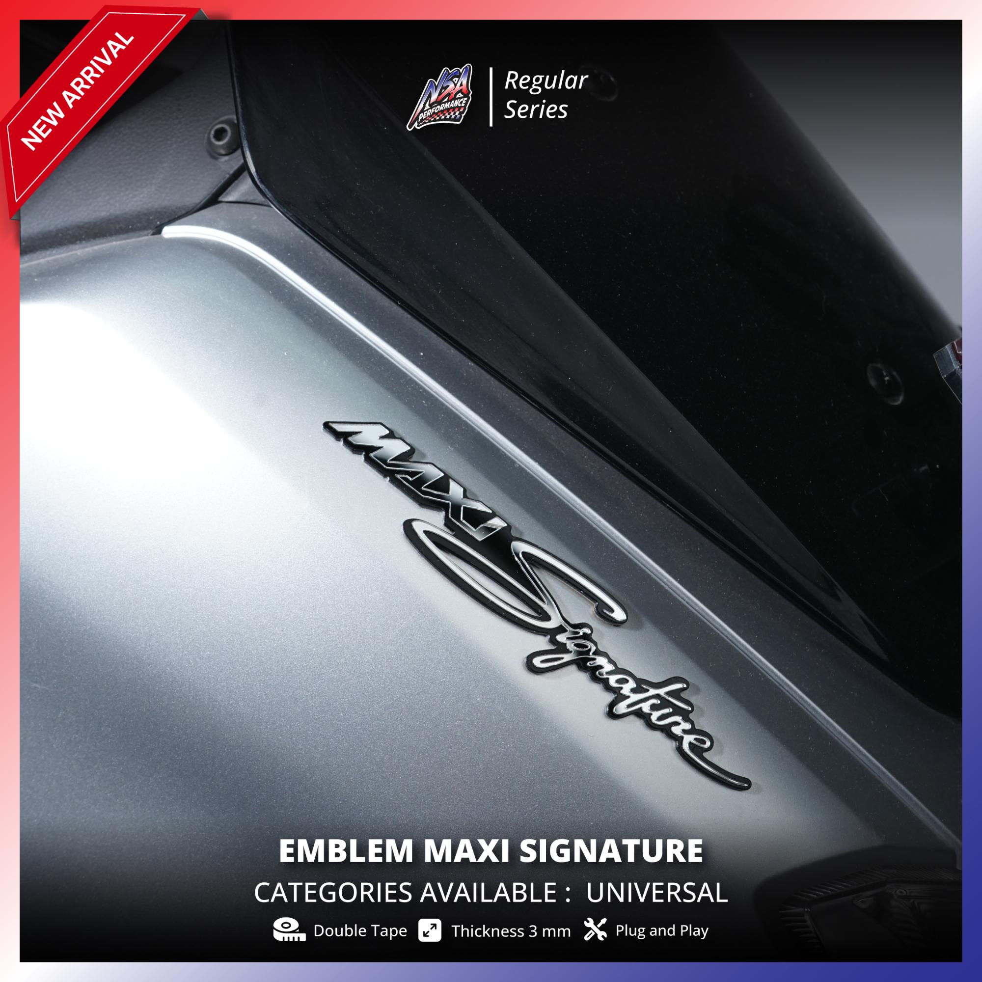 NSA 1PCS EMBLEM MAXI SIGNATURE NMAX XMAX LOGO MAXI - foto 7