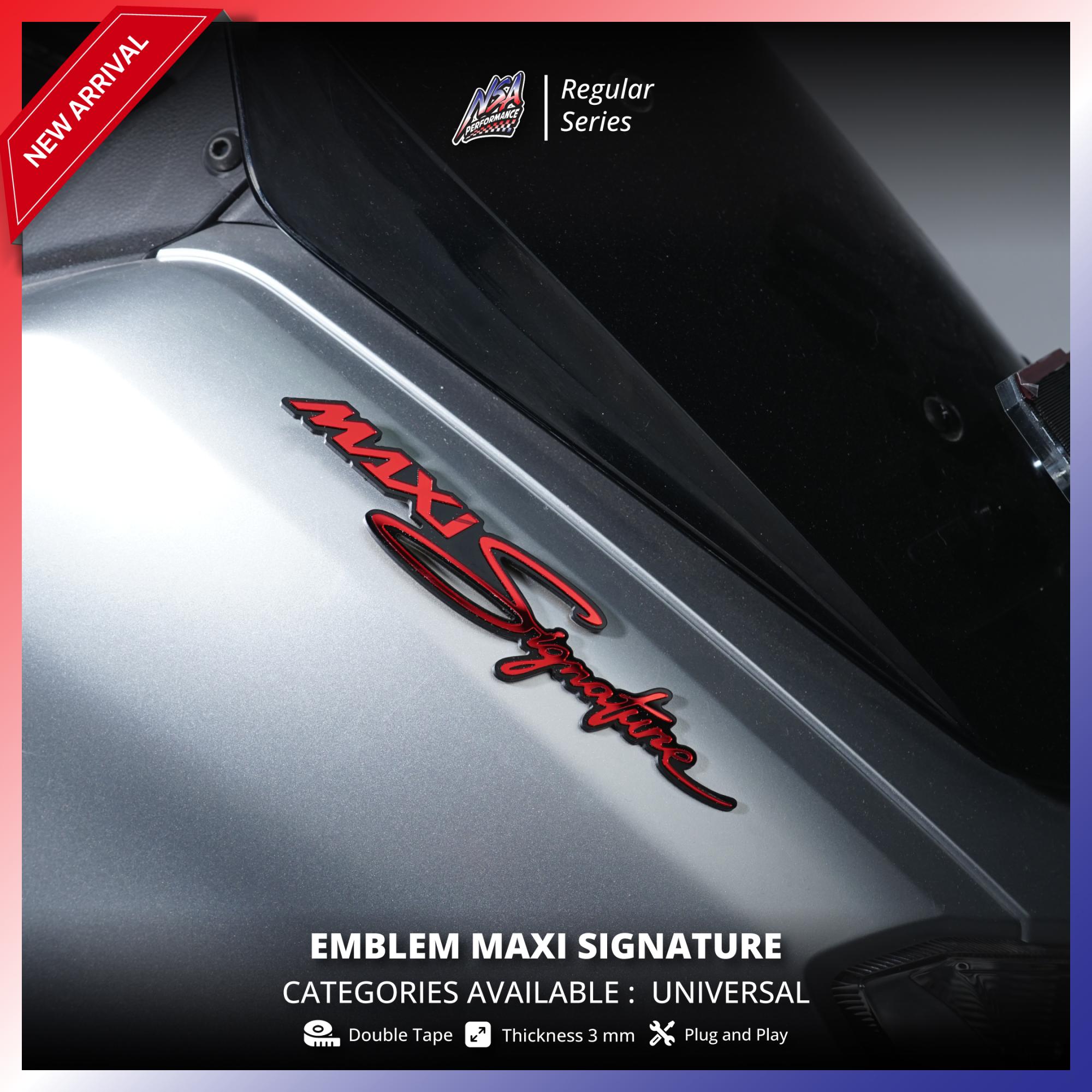NSA 1PCS EMBLEM MAXI SIGNATURE NMAX XMAX LOGO MAXI - foto 8